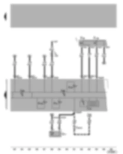 Wiring Diagram  VW BORA 2004 - Dash panel insert - electronic power control fault lamp - cruise control system warning lamp - multifunction display - ambient temperature indicator - exhaust emissions warning lamp - self-diagnosis connection