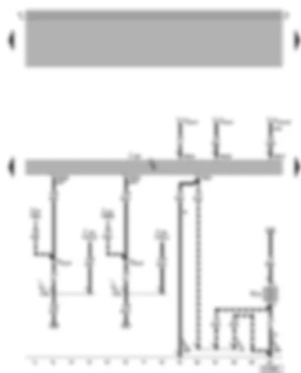 Wiring Diagram  VW BORA 2002 - Motronic control unit - heater element for crankcase breather