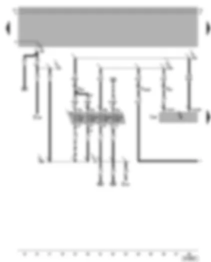 Wiring Diagram  VW BORA 2001 - Motronic control unit
