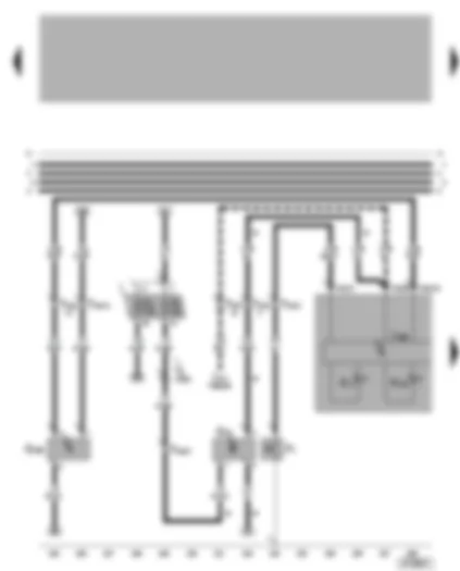 Wiring Diagram  VW BORA 2003 - Dash panel insert - oil pressure warning - oil level/oil temperature sender - speedometer sender