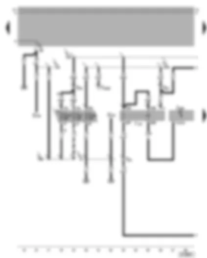 Wiring Diagram  VW BORA 2002 - Motronic current supply relay - Motronic control unit