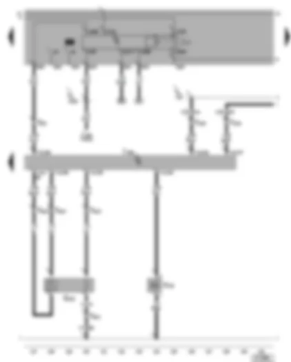 Wiring Diagram  VW BORA 2002 - 4LV control unit (injection system) - fuel pump relay - lambda probe after catalyst - active charcoal filter system solenoid valve 1