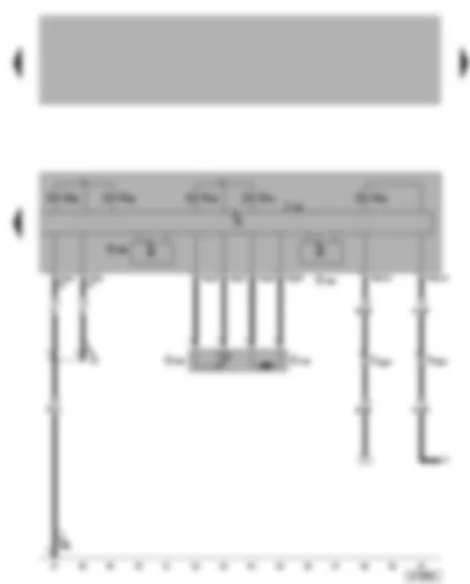 Wiring Diagram  VW BORA 2003 - Mechatronic unit for double clutch gearbox - gear selector movement sensor - solenoid valves - gearbox input speed sender - clutch temperature sender