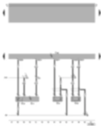 Wiring Diagram  VW BORA 2004 - Motronic control unit - intake air temperature sender - intake manifold pressure sender - knock sensors