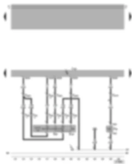 Wiring Diagram  VW BORA 2004 - Motronic control unit - cruise control system switch - clutch pedal switch