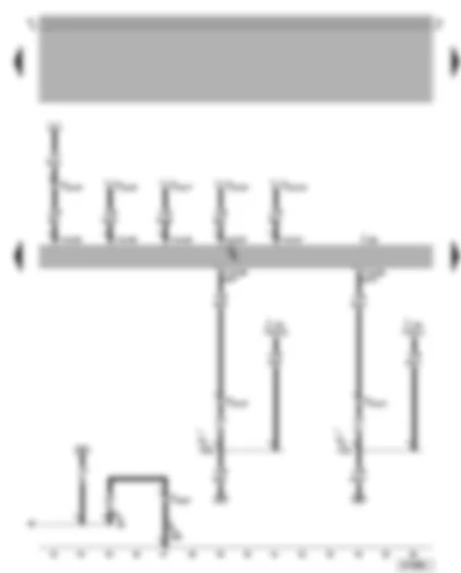 Wiring Diagram  VW BORA 2003 - Motronic control unit