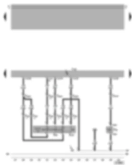 Wiring Diagram  VW BORA 2005 - Motronic control unit - cruise control system switch - clutch pedal switch