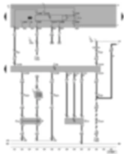Wiring Diagram  VW BORA 2005 - Motronic control unit - fuel pump relay - brake light switch - brake pedal switch - air mass meter