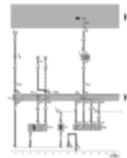 Wiring Diagram  VW BORA 2005 - Fresh air blower switch - fresh air/air recirculation flap switch - fresh air blower - fresh air/recirculated air flap control motor