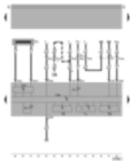 Wiring Diagram  VW BORA 2002 - Dash panel insert - immobilizer - rev. counter - odometer display - speedometer - alternator warning lamp