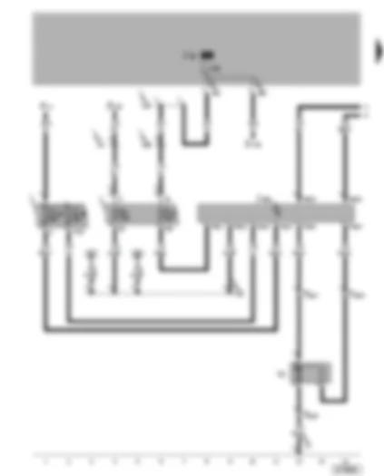 Wiring Diagram  VW BORA 2005 - Radiator fan control unit - radiator fan