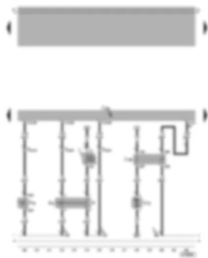 Wiring Diagram  VW BORA 2005 - Motronic control unit - secondary air pump relay - secondary air pump motor - clutch pedal switch - brake pedal switch - brake light switch