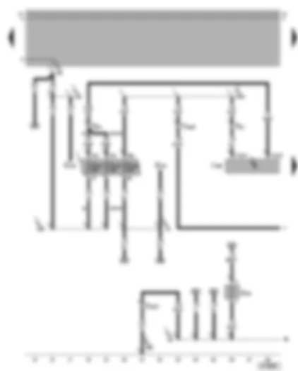 Wiring Diagram  VW BORA 2005 - 4LV control unit (injection system) - crankcase breather heater element