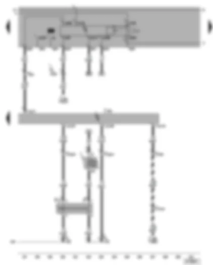 Wiring Diagram  VW BORA 2006 - Motronic control unit - fuel pump relay - brake light switch - brake pedal switch