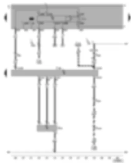 Wiring Diagram  VW BORA 2006 - Motronic control unit - fuel pump relay - air mass meter