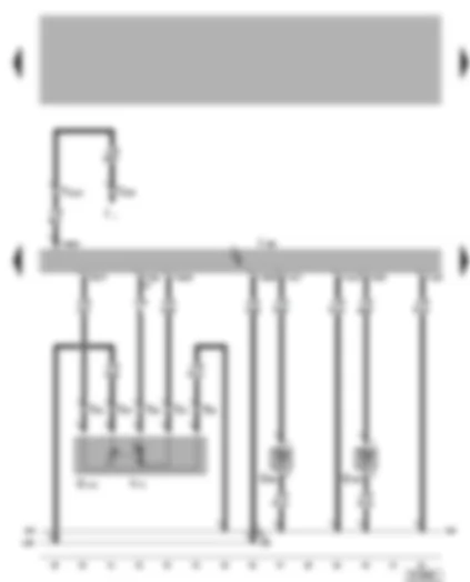 Wiring Diagram  VW BORA 2005 - Climatronic control unit - air flow flap control motor - vent temperature sensor - fresh air duct temperature sensor