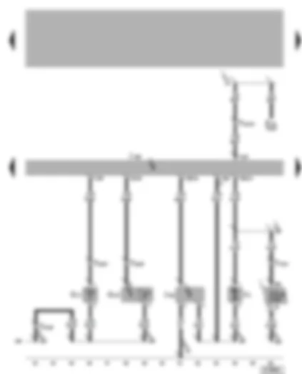 Wiring Diagram  VW BORA 2006 - Climatronic control unit - ambient air temperature sensor - fresh air blower - fresh air blower control unit - sunlight penetration photosensor