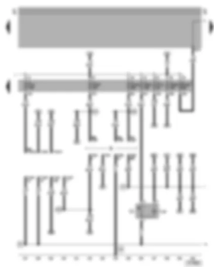 Wiring Diagram  VW BORA 2013 - Self-diagnosis connection - connection for radio - cigarette lighter