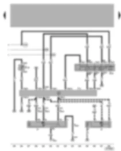 Wiring Diagram  VW BORA 2012 - Intermittent wiper switch - windscreen wiper motor - automatic intermittent wash/wipe relay
