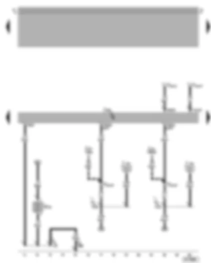 Wiring Diagram  VW BORA 2005 - Motronic control unit - heater element (crankcase breather)