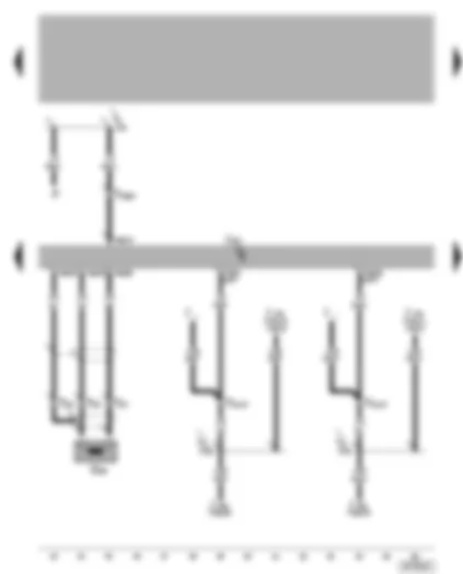 Wiring Diagram  VW BORA 2001 - Automatic gearbox control unit - vehicle speed sender