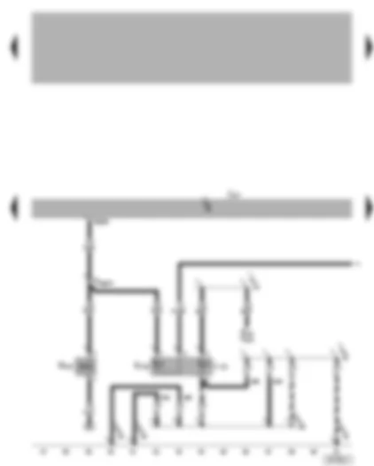 Wiring Diagram  VW BORA 2001 - Automatic gearbox control unit - selector lever lock solenoid