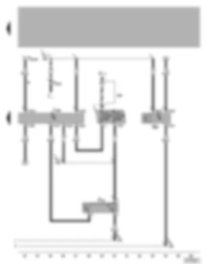 Wiring Diagram  VW BORA 2003 - Radiator fan control unit - radiator fan thermo-switch - high pressure sender