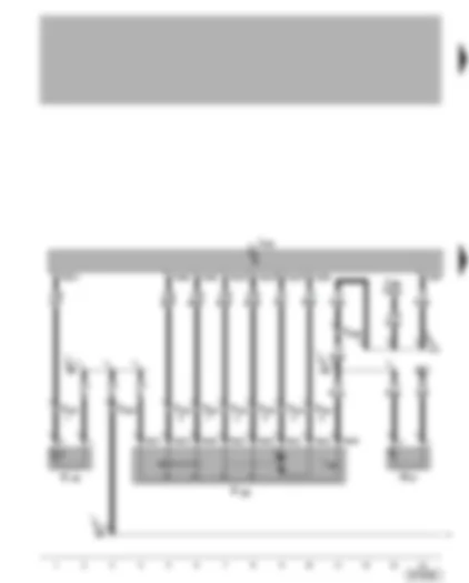 Wiring Diagram  VW BORA 2005 - Central locking and anti-theft alarm system control unit - central locking lock unit (driver