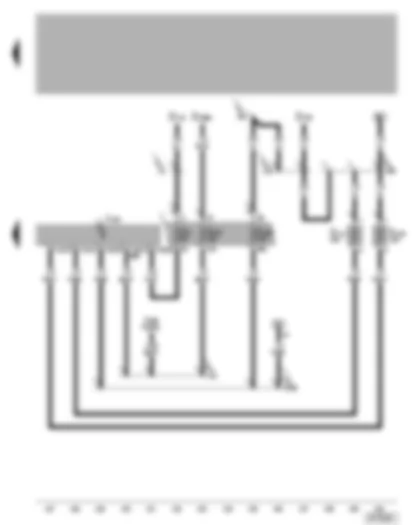 Wiring Diagram  VW BORA 2007 - Central locking control unit and anti-theft alarm