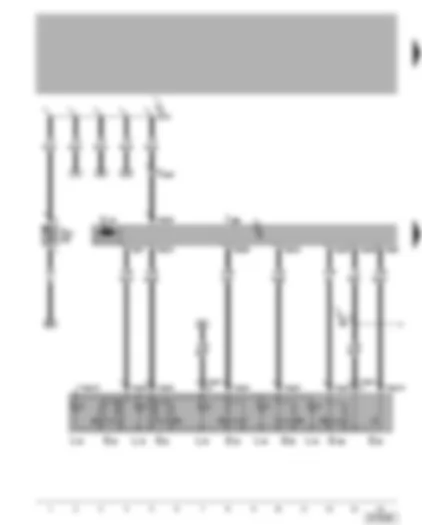 Wiring Diagram  VW BORA 2005 - Door control unit (driver side) - window lifters for driver side - interior locking switch - window lifter switch - rear window lifter isolation switch
