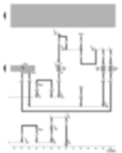 Wiring Diagram  VW BORA 2003 - Central locking control unit and anti-theft alarm