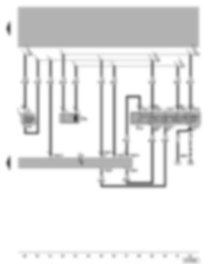 Wiring Diagram  VW BORA 2014 - Intermittent wiper switch - automatic intermittent wash/wipe relay - windscreen and rear window washer pump