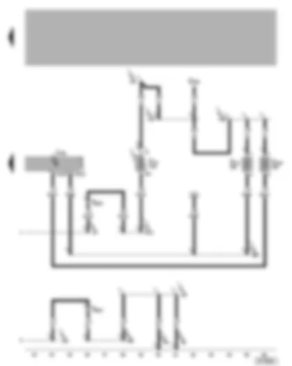 Wiring Diagram  VW BORA 2005 - Central locking control unit and anti-theft alarm