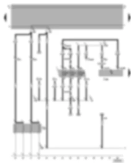 Wiring Diagram  VW BORA 2002 - Diesel direct injection system control unit - glow plugs - engine
