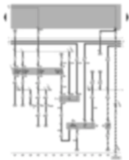 Wiring Diagram  VW BORA 2001 - Fuel pump relay - fuel gauge sender - fuel pump (pre-supply pump)