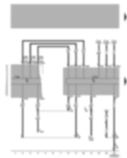 Wiring Diagram  VW BORA 2005 - Control unit with display for radio and navigation system -