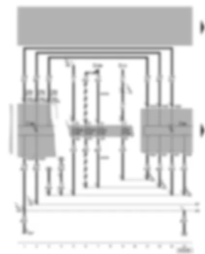 Wiring Diagram  VW BORA 2005 - Control unit with display for radio and navigation system -
