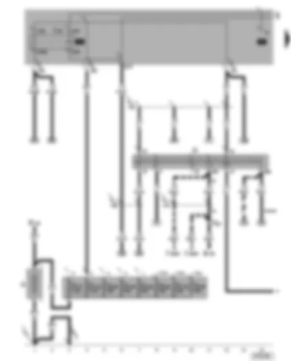 Wiring Diagram  VW BORA 2005 - Battery - ignition/starter switch - X-contact relief relay