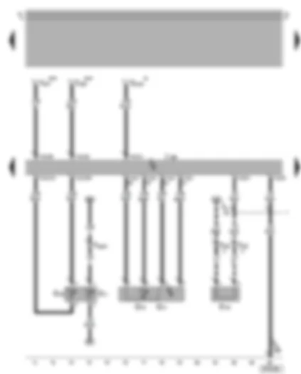 Wiring Diagram  VW BORA 2005 - Diesel direct injection system control unit - coolant temperature display sender - intake manifold pressure sender - intake manifold temperature sender - heater element for crankcase breather