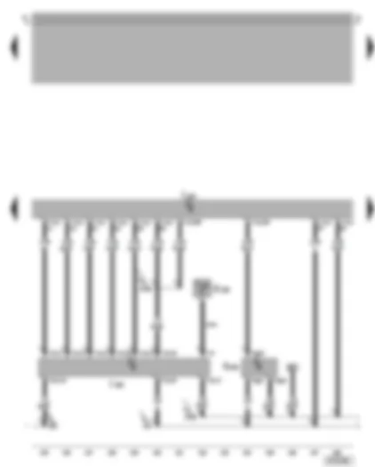 Wiring Diagram  VW BORA 2002 - Motronic control unit - NOx sensor control unit - NOx sender - brake servo pressure sensor