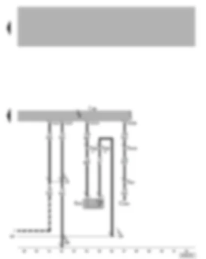 Wiring Diagram  VW BORA 2002 - Motronic control unit - radiator outlet coolant temperature sender