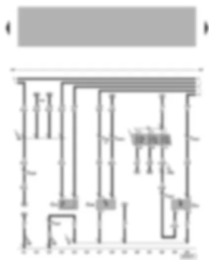 Wiring Diagram  VW BORA 2005 - Coolant shortage indicator sender - oil level and oil temperature sender - speedometer sender