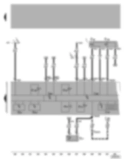 Wiring Diagram  VW BORA 2006 - Dash panel insert - multifunction display - ambient temperature indicator - self-diagnosis connection - exhaust emissions warning lamp - cruise control system warning lamp - natural gas mode warning lamp - speedometer