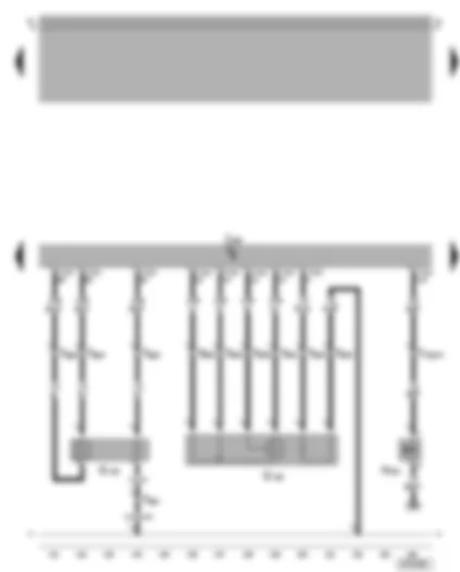 Wiring Diagram  VW BORA 2006 - Motronic control unit - lambda probe after catalytic converter - lambda probe 2 - exhaust flap valve