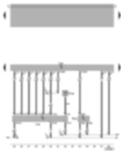 Wiring Diagram  VW BORA 2006 - Motronic control unit - NOx sensor control unit - NOx sender - brake servo pressure sensor