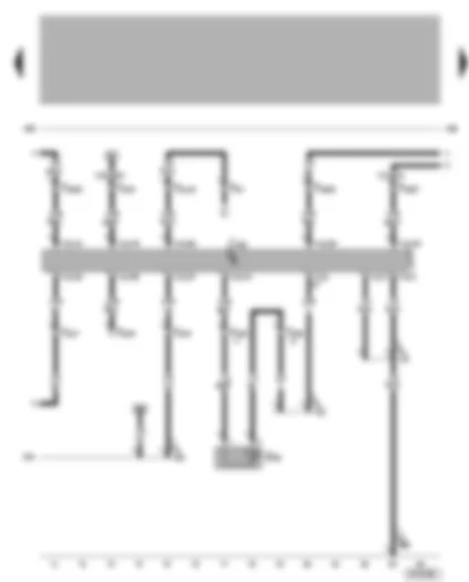 Wiring Diagram  VW BORA 2003 - Motronic control unit - radiator outlet coolant temperature sender