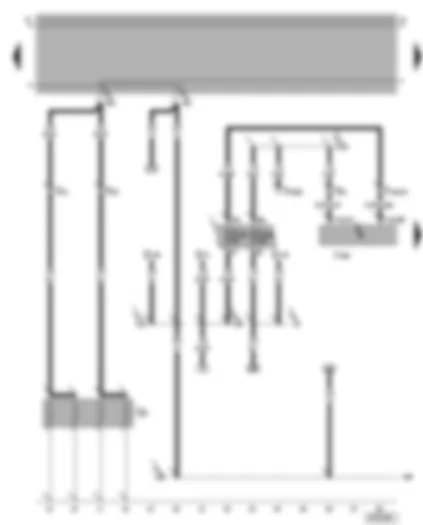 Wiring Diagram  VW BORA 2006 - Diesel direct injection system control unit - glow plugs - engine