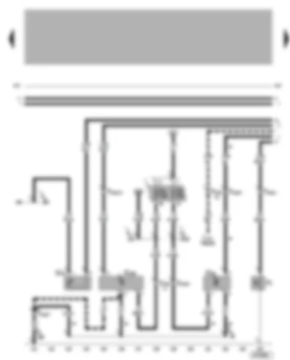 Wiring Diagram  VW BORA 2003 - Oil level and oil temperature sender - oil pressure switch - speedometer sender - coolant shortage indicator sender