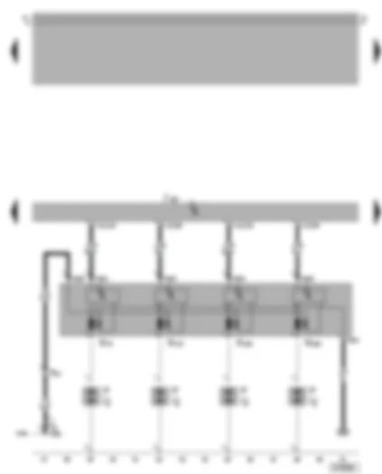 Wiring Diagram  VW BORA 2005 - Motronic control unit - ignition system