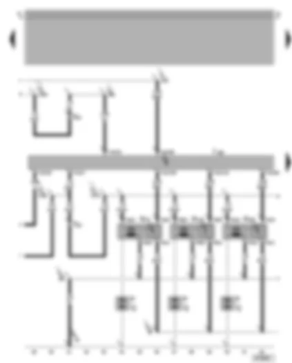 Wiring Diagram  VW BORA 2006 - Motronic control unit - ignition system